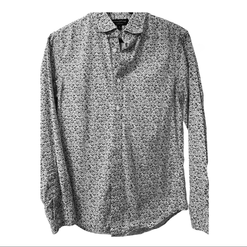 Banana Republic Floral Print Button Down Sz S